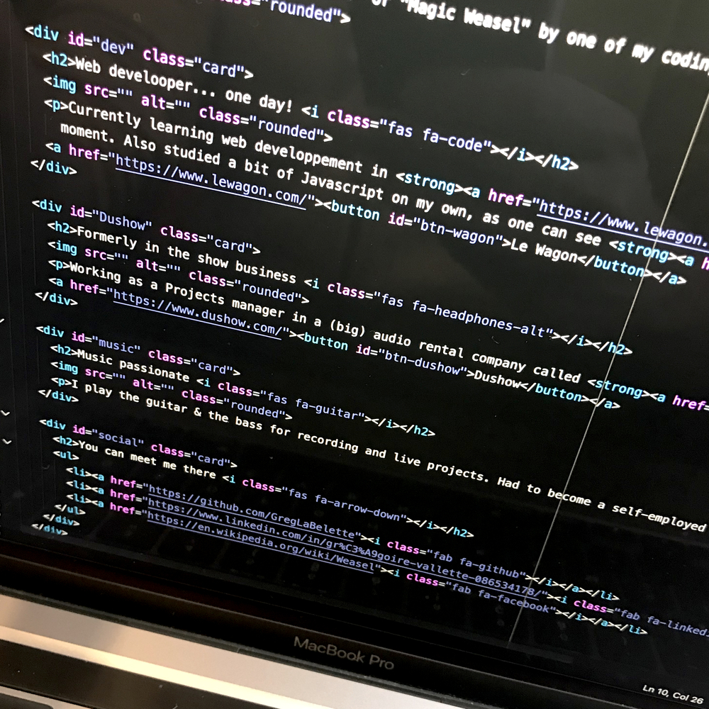 some lines of code