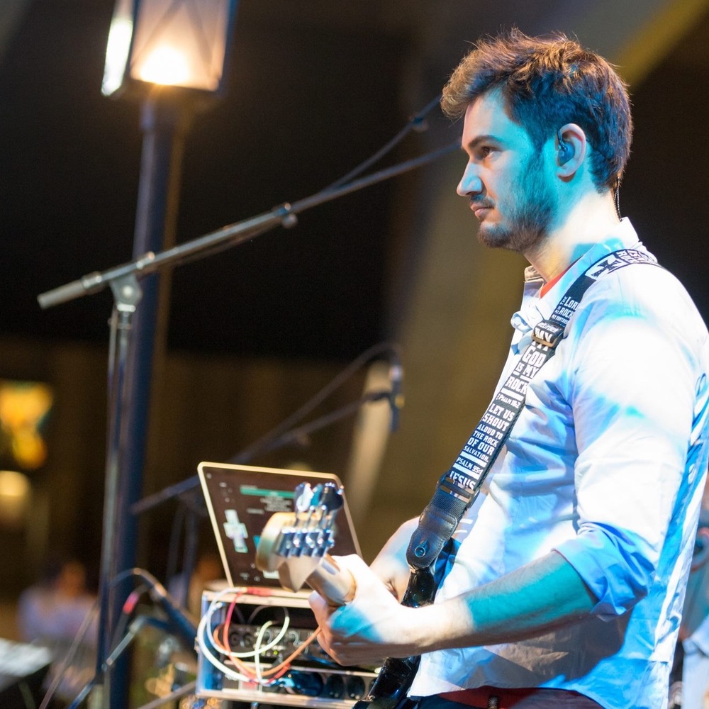 playing the bass